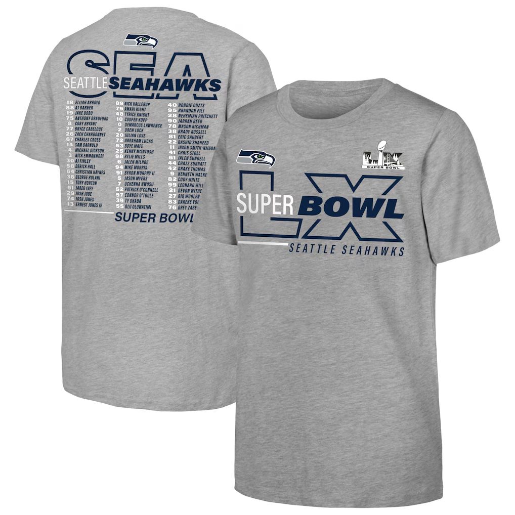 Men 2026 NFL Seattle Seahawks T-shirt grey 05->seattle seahawks->NFL Jersey
